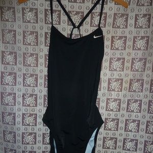 Black One piece Nike Swimsuit Women's size 8